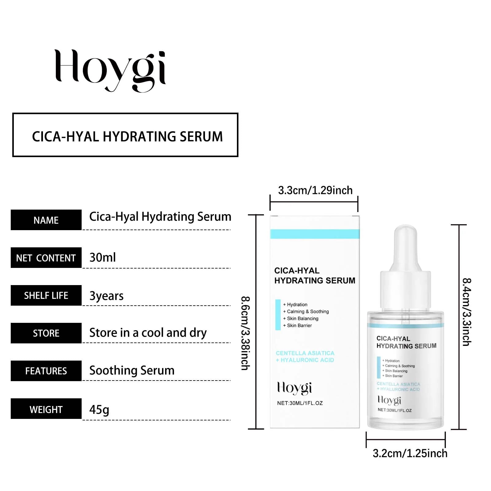 Hoygi Hyaluronic Acid Hydrating Face Serum 30ml