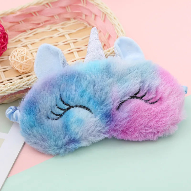 Cartoon Unicorn Sleeping Mask for Kids
