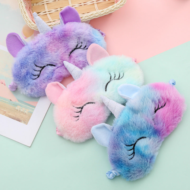 Cartoon Unicorn Sleeping Mask for Kids