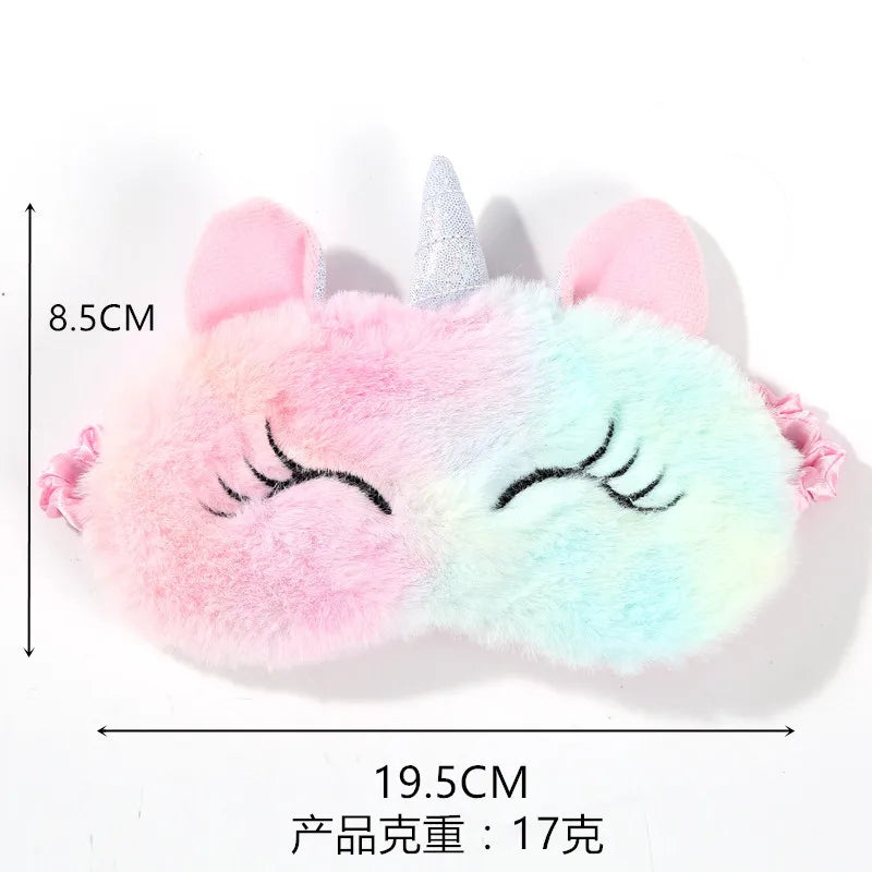 Cartoon Unicorn Sleeping Mask for Kids