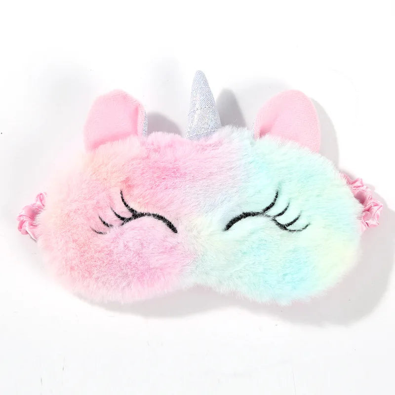 Cartoon Unicorn Sleeping Mask for Kids