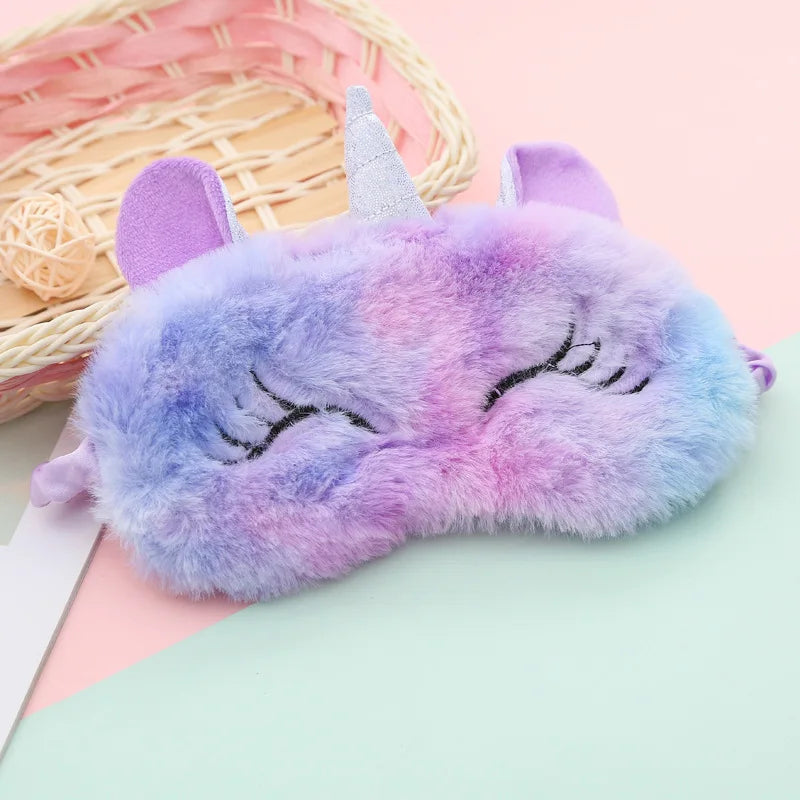 Cartoon Unicorn Sleeping Mask for Kids