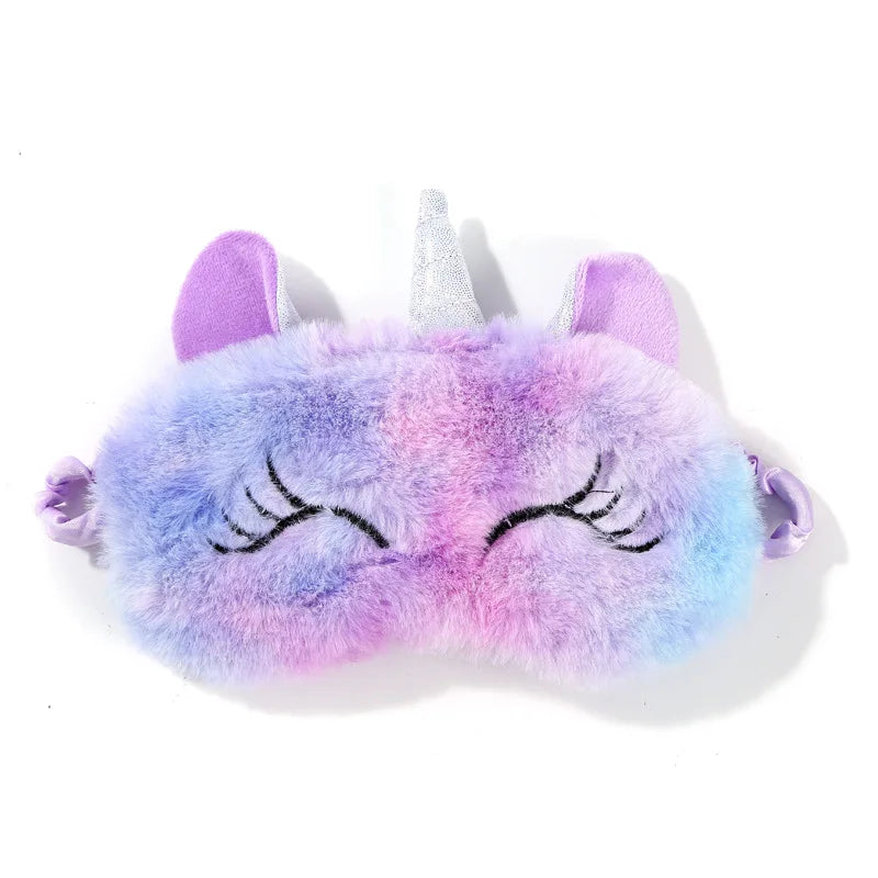 Cartoon Unicorn Sleeping Mask for Kids