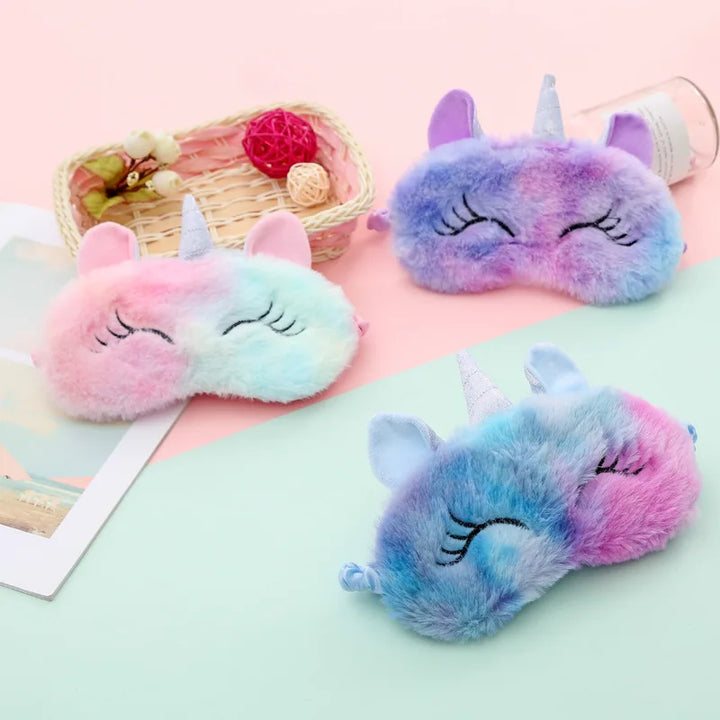 Cartoon Unicorn Sleeping Mask for Kids