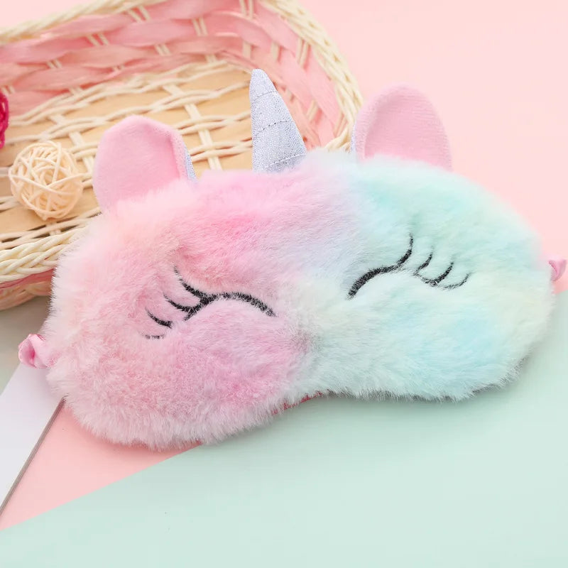 Cartoon Unicorn Sleeping Mask for Kids