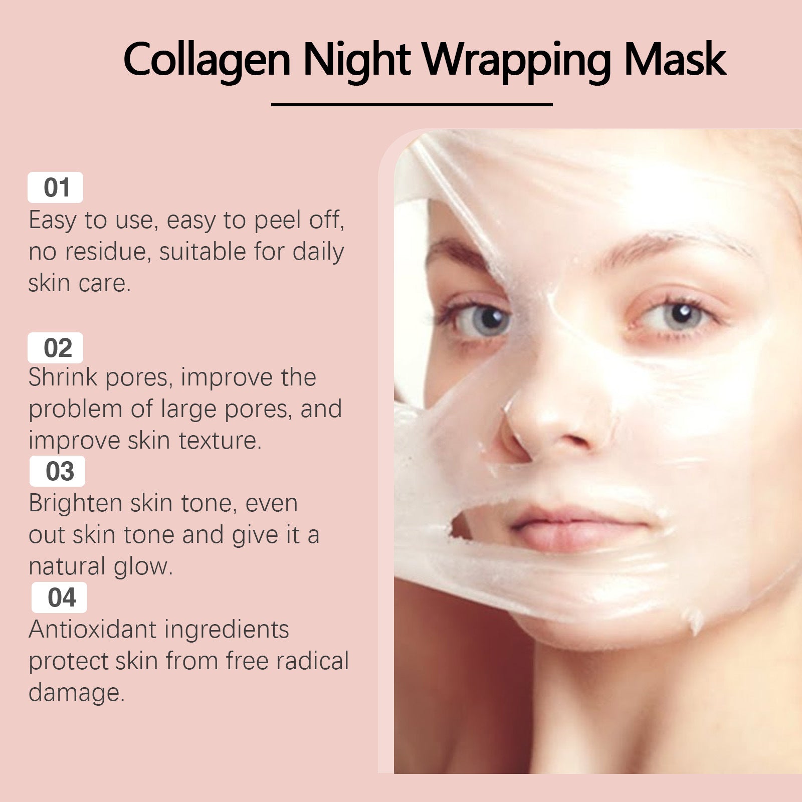 Collagen Overnight Peel-Off Facial Mask Set