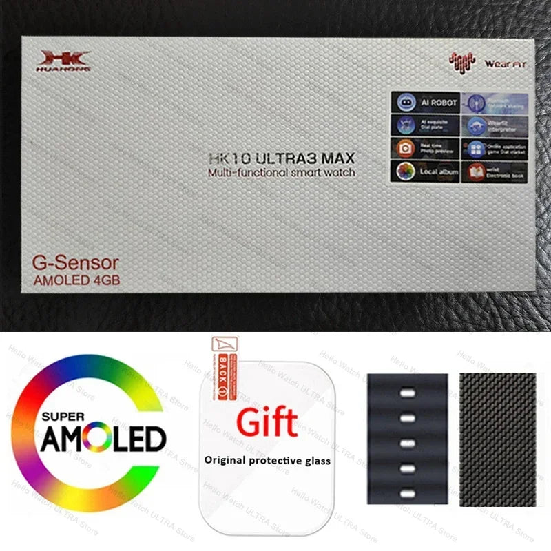 HK10 Ultra 3 Max Smartwatch 2025 – 49mm AMOLED