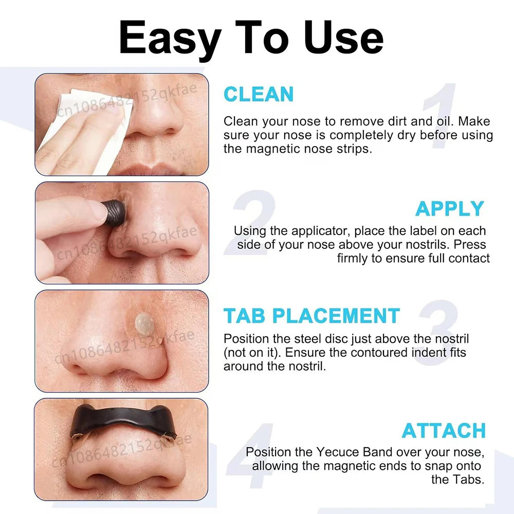 Skin-Safe Magnetic Nose Strips