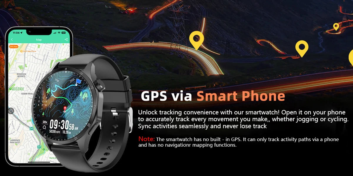 2025 Men’s AMOLED Bluetooth Smartwatch