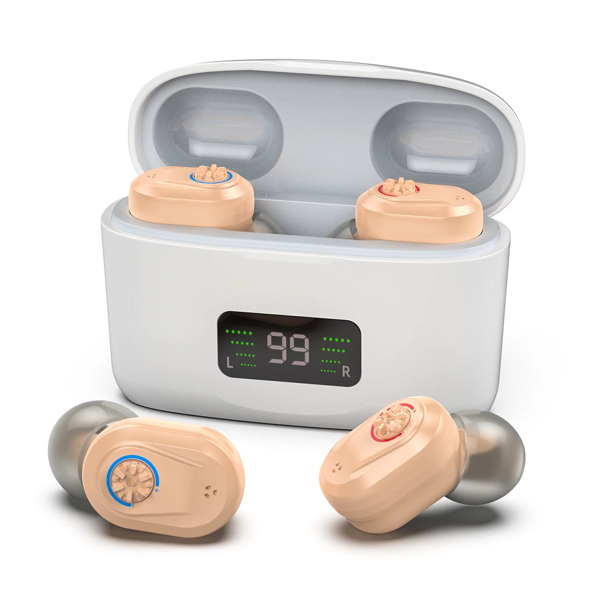 Wireless Mini Hearing Aid with Charging Case