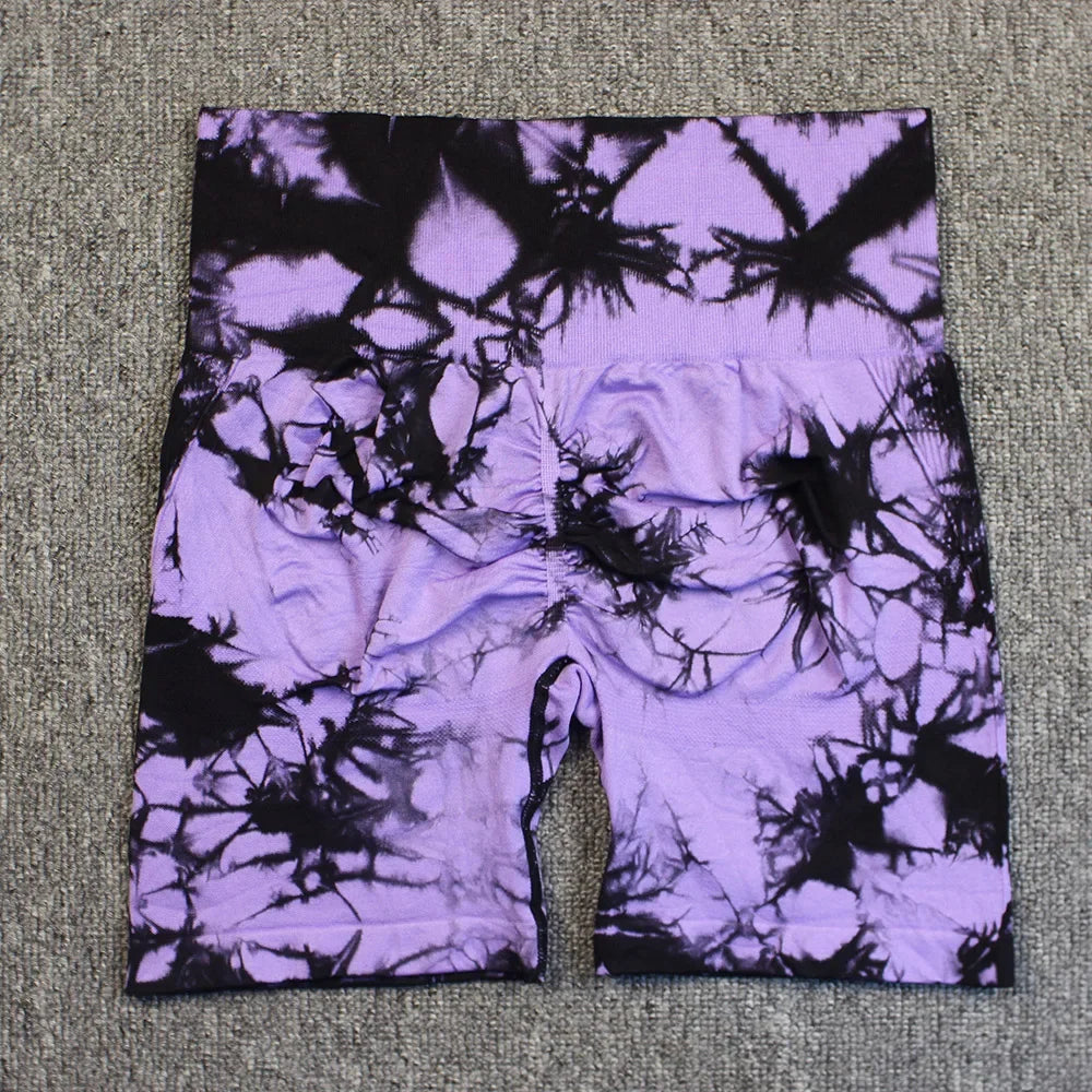 Women’s Tie-Dye Seamless Yoga Shorts