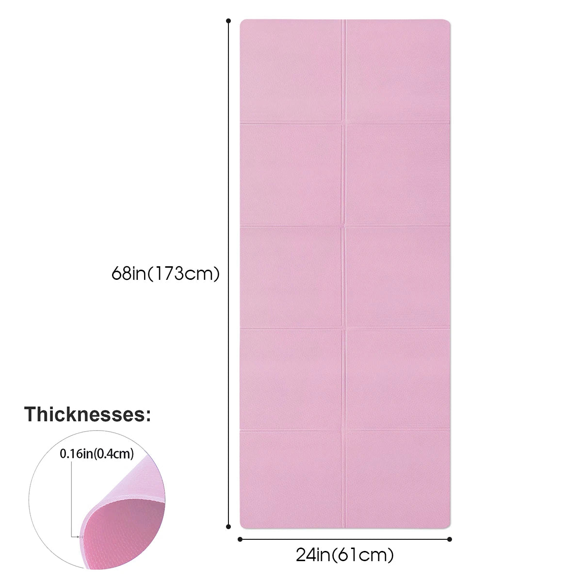 4mm Thick EVA Anti-Slip Yoga Mat