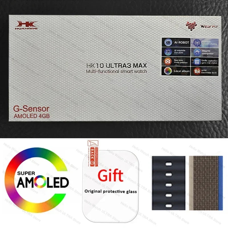HK10 Ultra 3 Max Smartwatch 2025 – 49mm AMOLED
