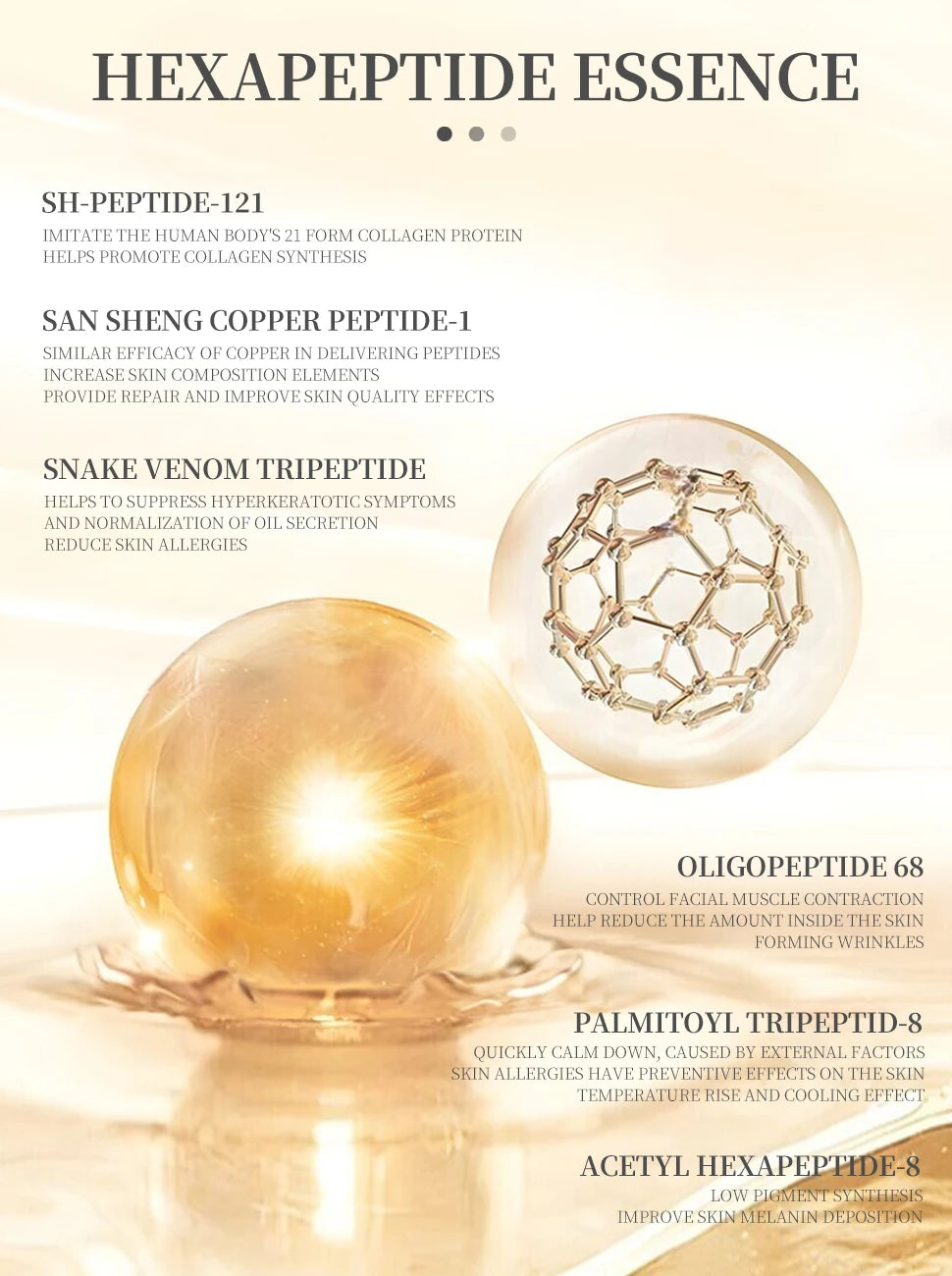 6 Peptide Collagen Essence Skin Care Set