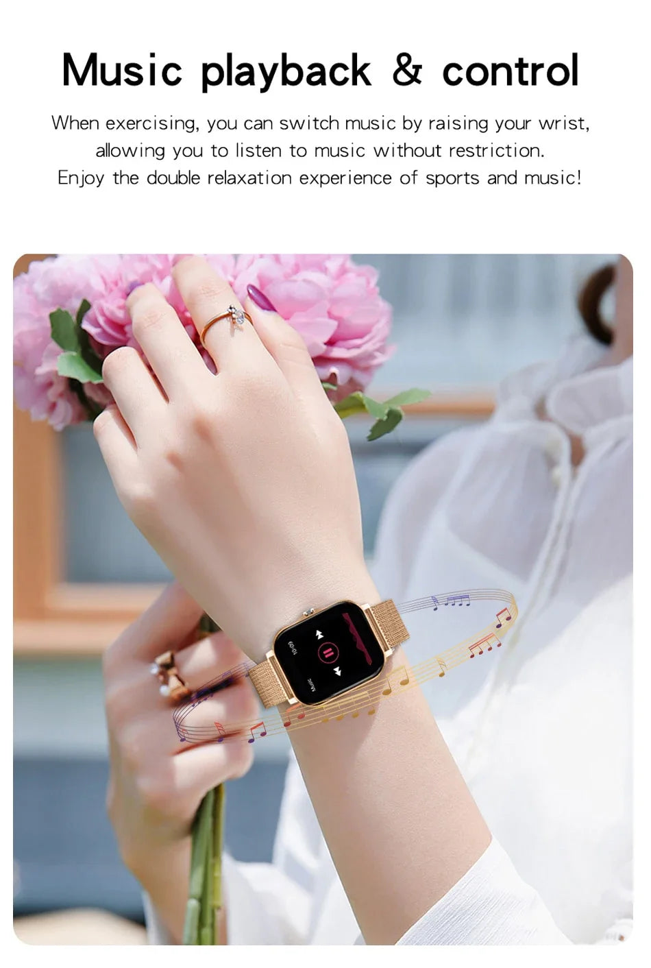 1.44” Bluetooth Smartwatch for Android & iOS