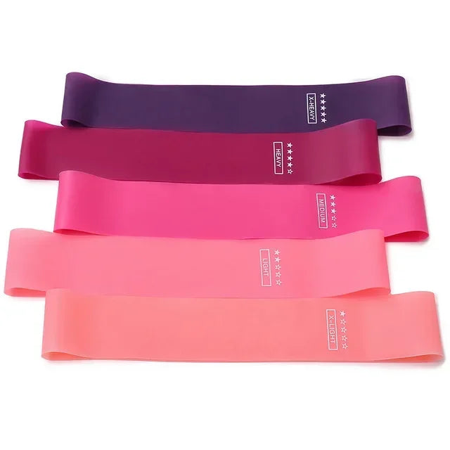 Portable Resistance Bands – Elastic Fitness Bands for Yoga, Pilates, CrossFit, and Strength Training