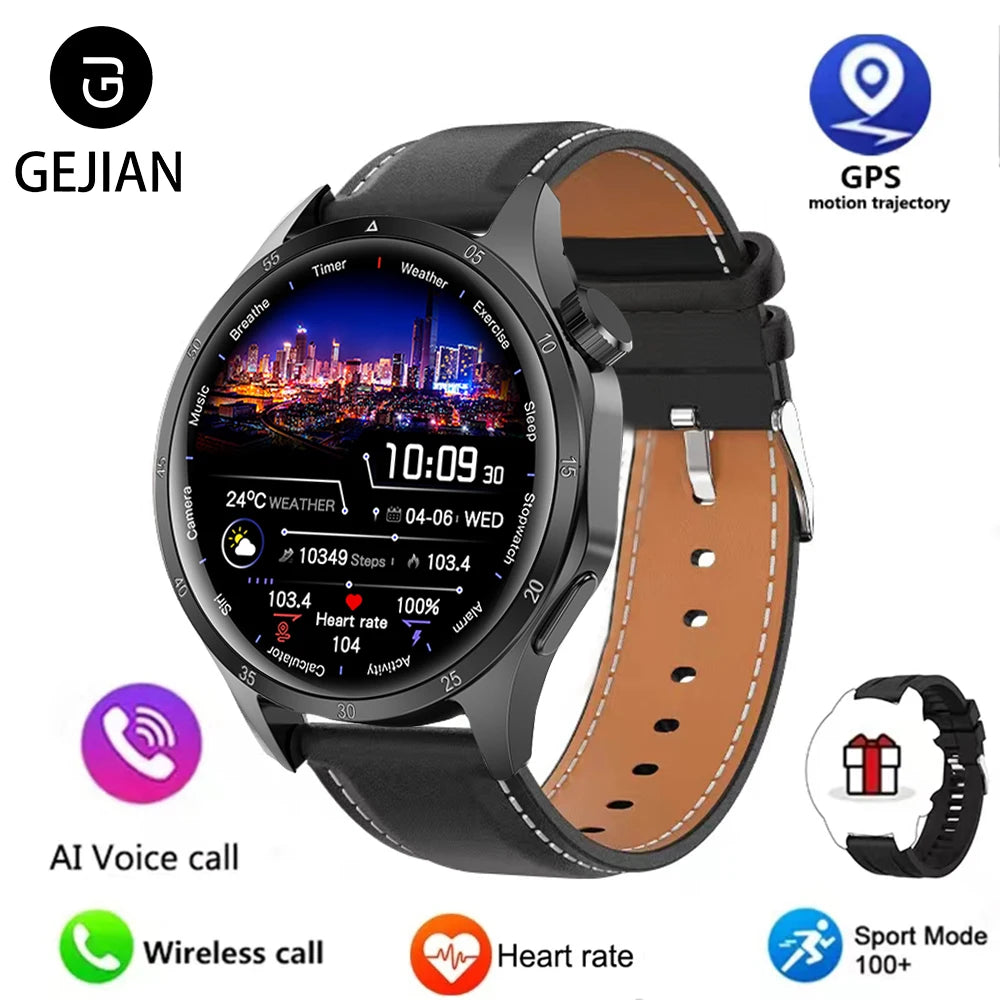 2025 Men’s AMOLED Bluetooth Smartwatch