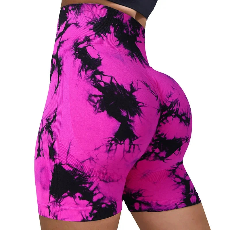 Women’s Tie-Dye Seamless Yoga Shorts