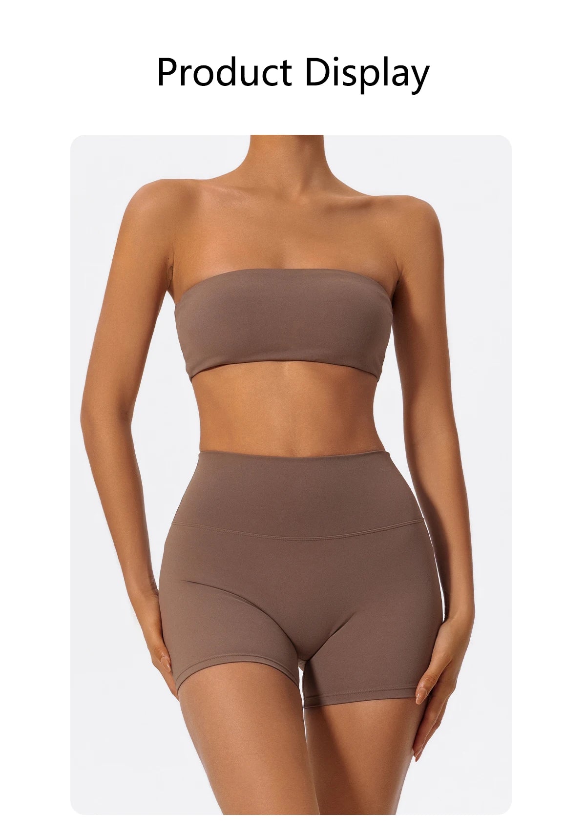 Women’s 2-Piece Strapless Fitness Set