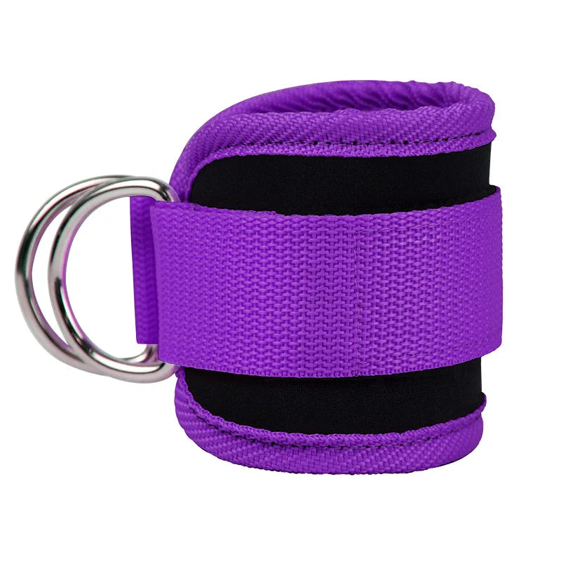 Adjustable Gym Ankle Straps with Double D-Ring