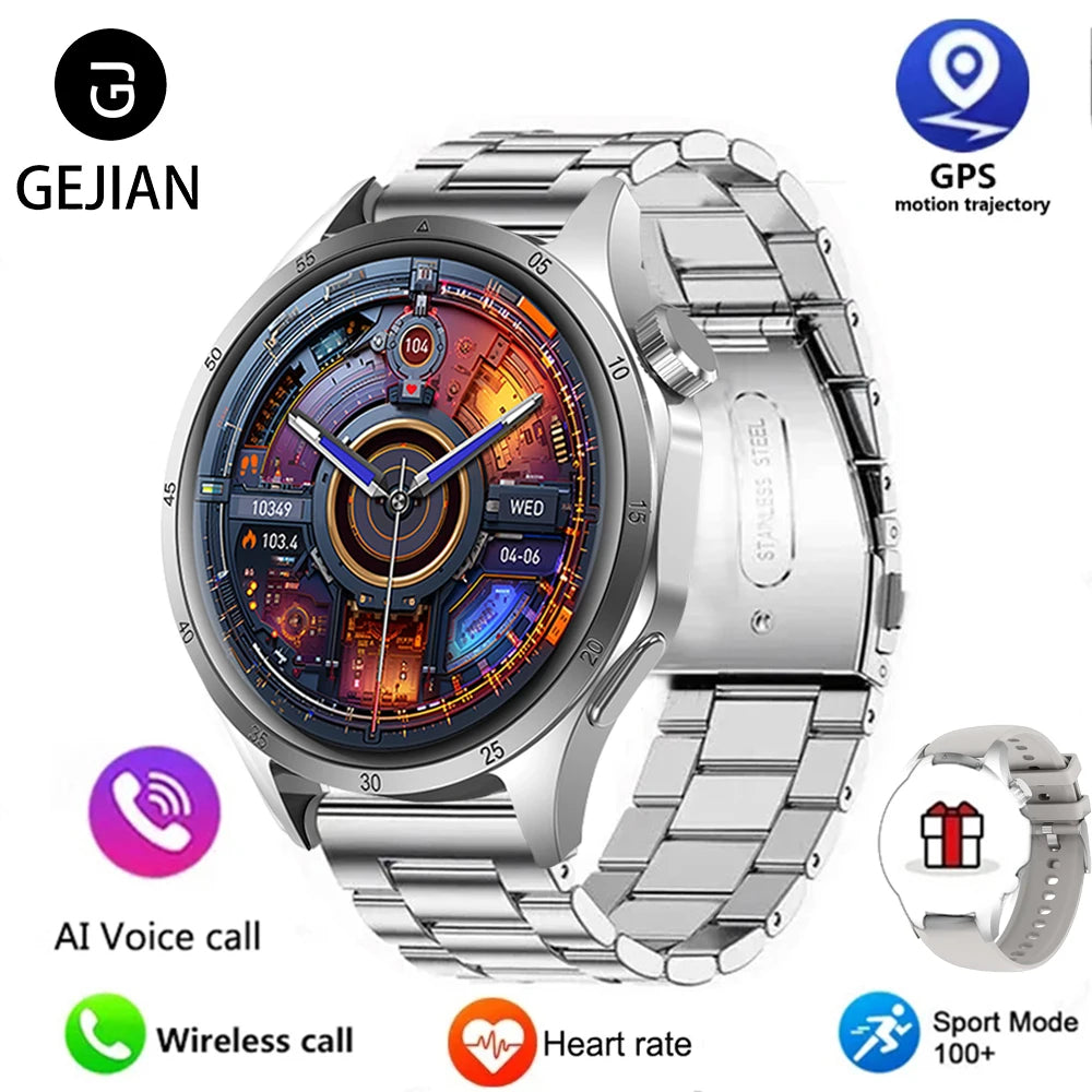 2025 Men’s AMOLED Bluetooth Smartwatch