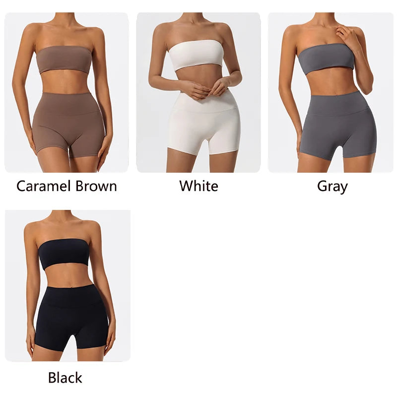 Women’s 2-Piece Strapless Fitness Set