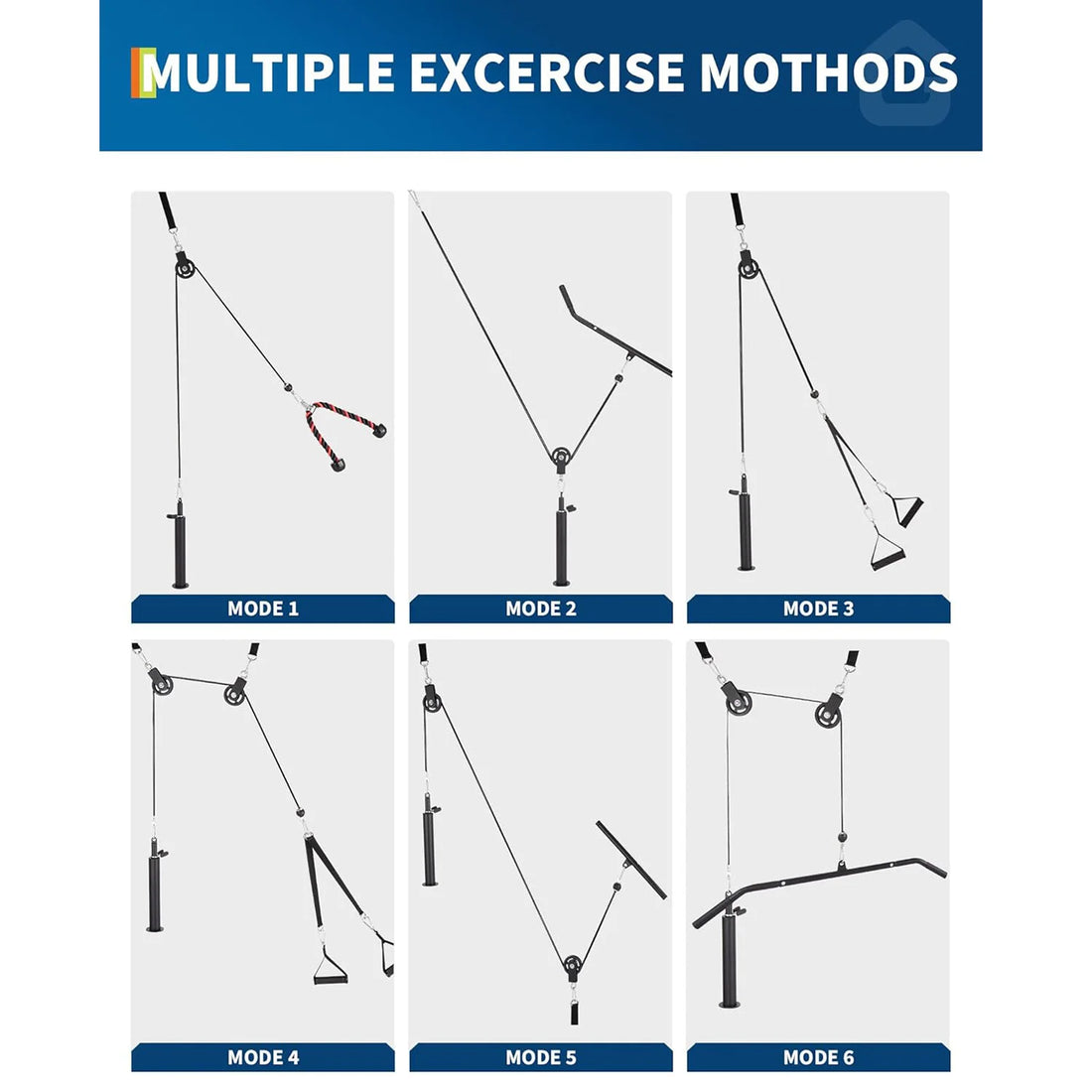 Home Gym Pulley Cable System Set