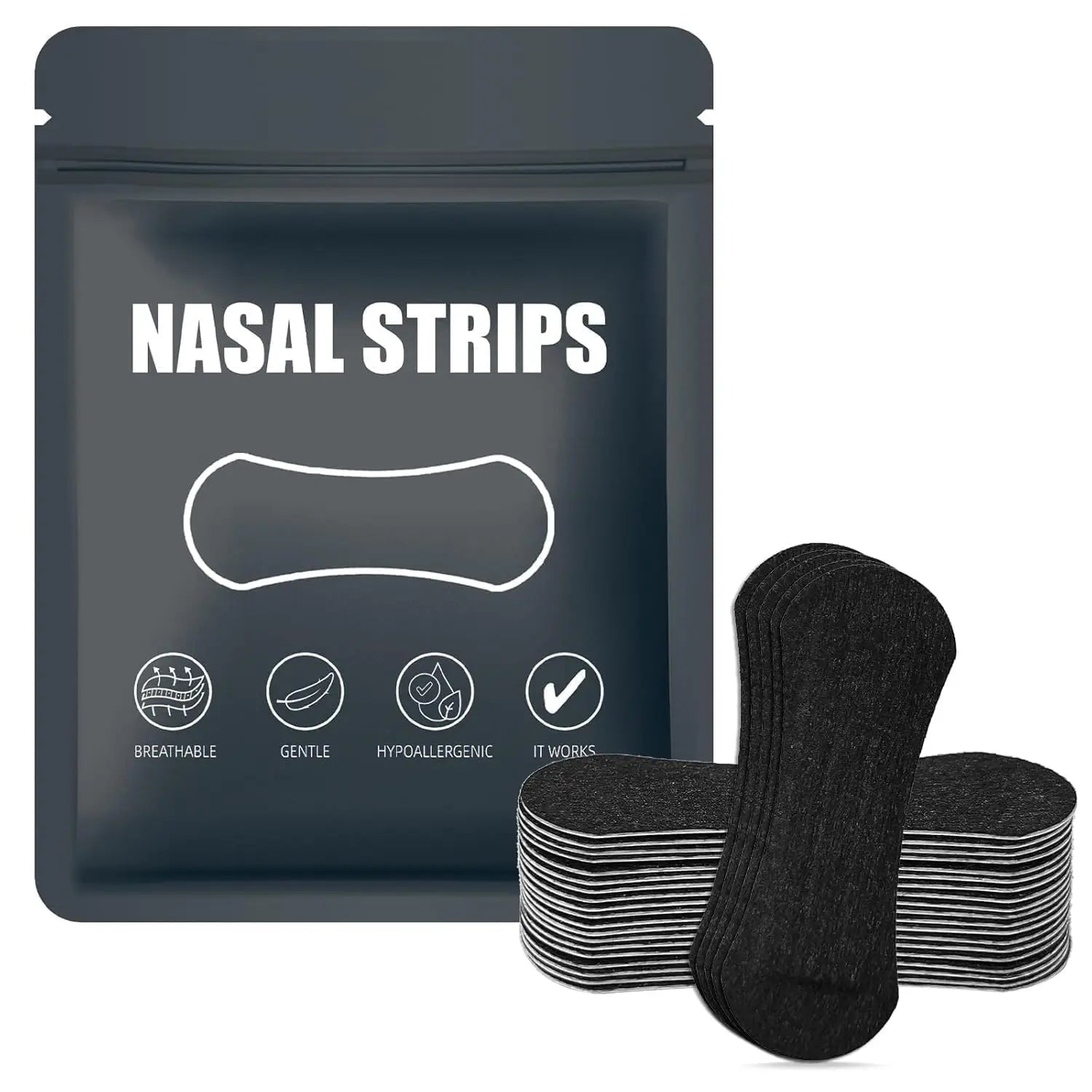 Anti Snoring Nose Strips – Breathable Nasal Patch for Better Sleep & Breathing Correction