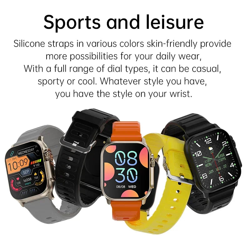 T900 Ultra 2 Smartwatch 49mm – Bluetooth Call, Music, NFC, Wireless Charging, Compatible with Android & iOS