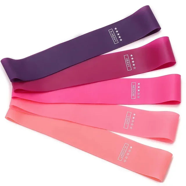 Portable Resistance Bands – Elastic Fitness Bands for Yoga, Pilates, CrossFit, and Strength Training