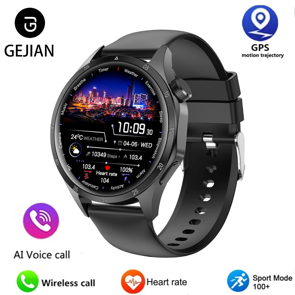 2025 Men’s AMOLED Bluetooth Smartwatch