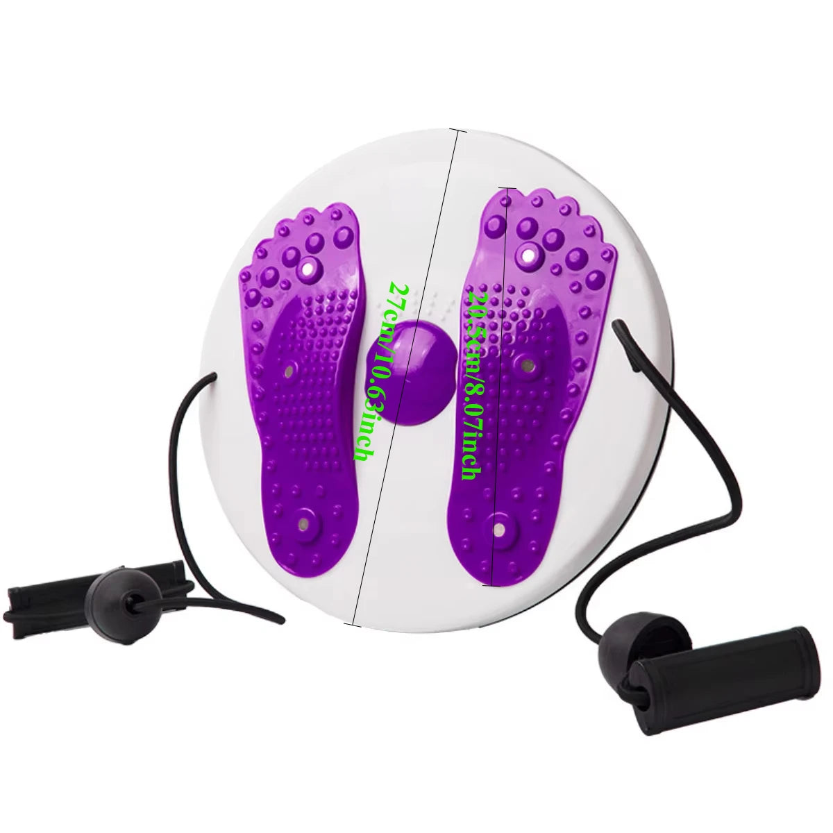 Waist Twisting Disc with Foot Massage – Portable Magnetic Fitness Torsion Board