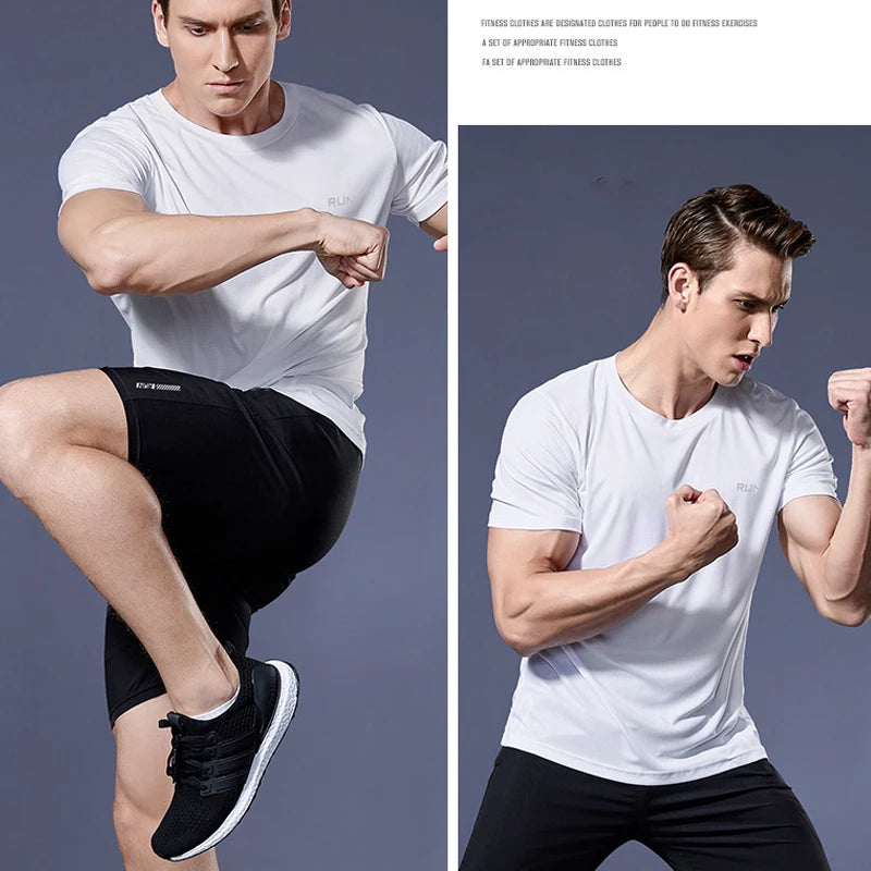 Men’s Quick-Dry Oversized Gym T-Shirt