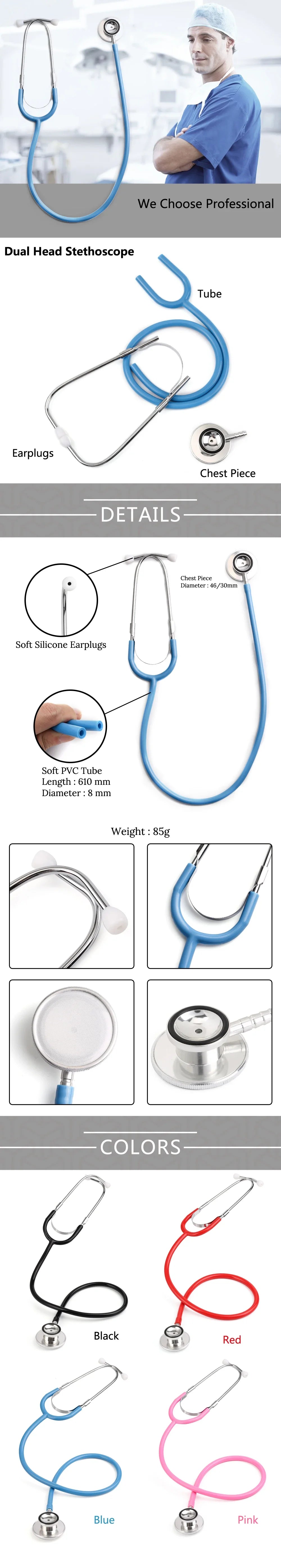 Dual Head Professional Medical Stethoscope