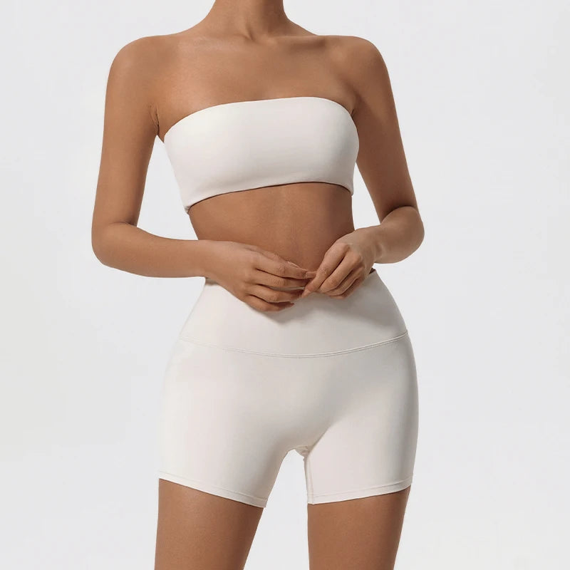 Women’s 2-Piece Strapless Fitness Set
