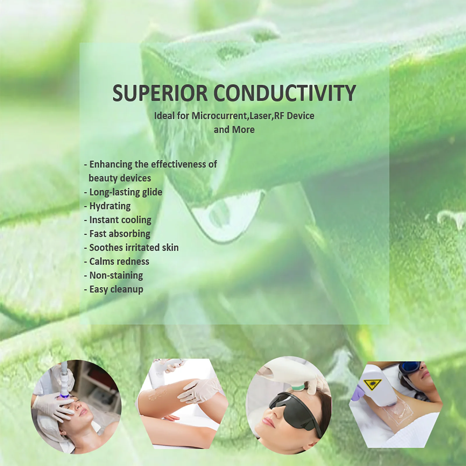 2.5L Gel Conductor Radiofrecuency Cavitacion Clear Contact Gel for Ultrasound Beauty Face and Body Skin Care