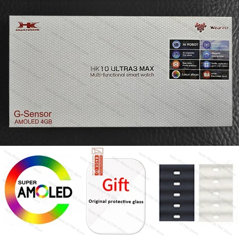 HK10 Ultra 3 Max Smartwatch 2025 – 49mm AMOLED