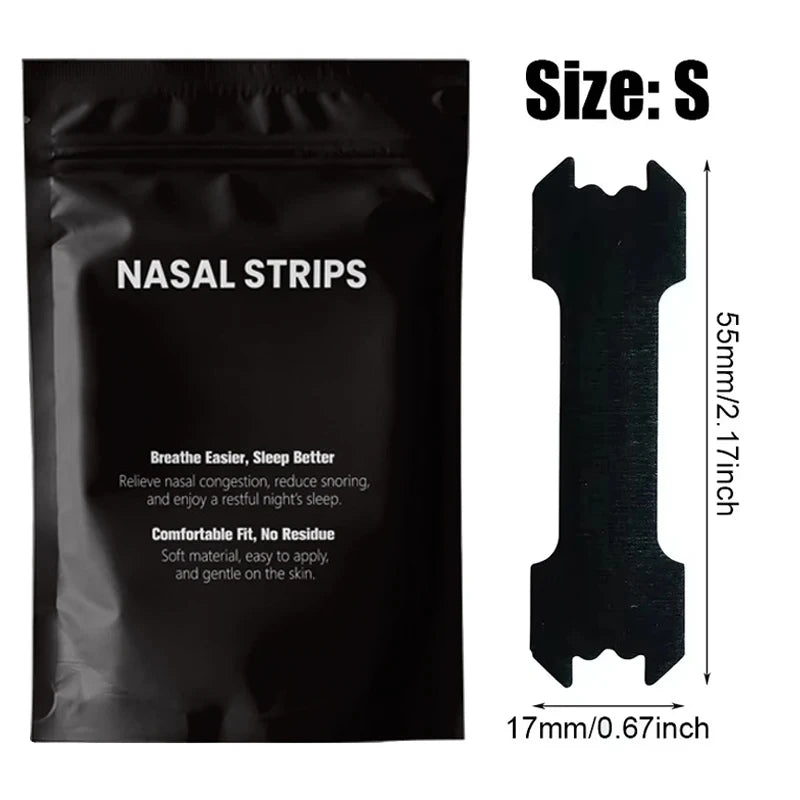 Black Nasal Strips for Better Breathing and Anti-Snoring