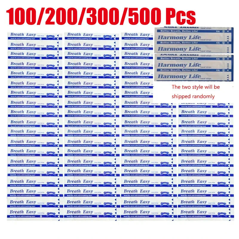 100/500PCS Breath Nasal Strips Stop Snoring Sleep Aid Patches