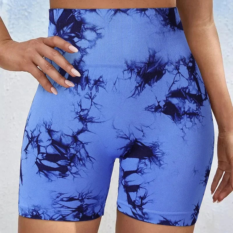 Women’s Tie-Dye Seamless Yoga Shorts
