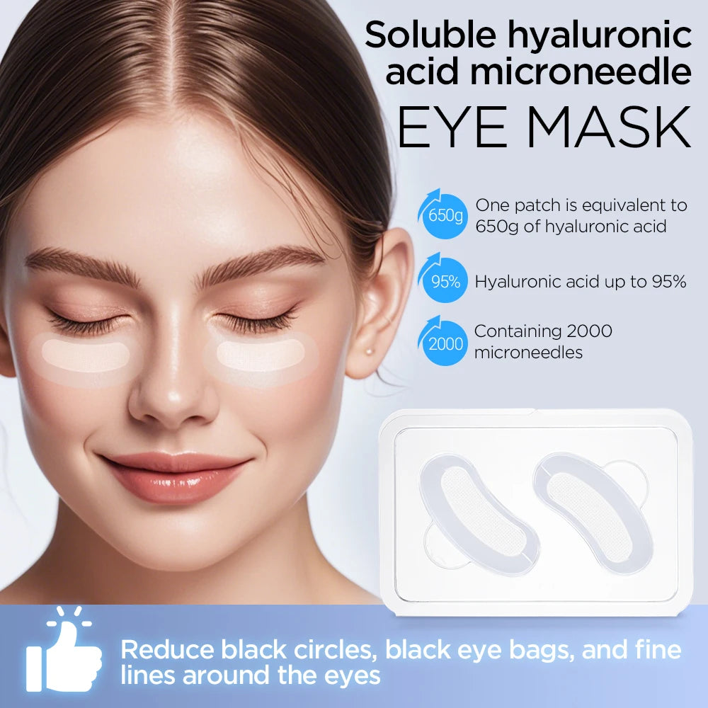 Korean Microneedle Hyaluronic Acid Eye Patches