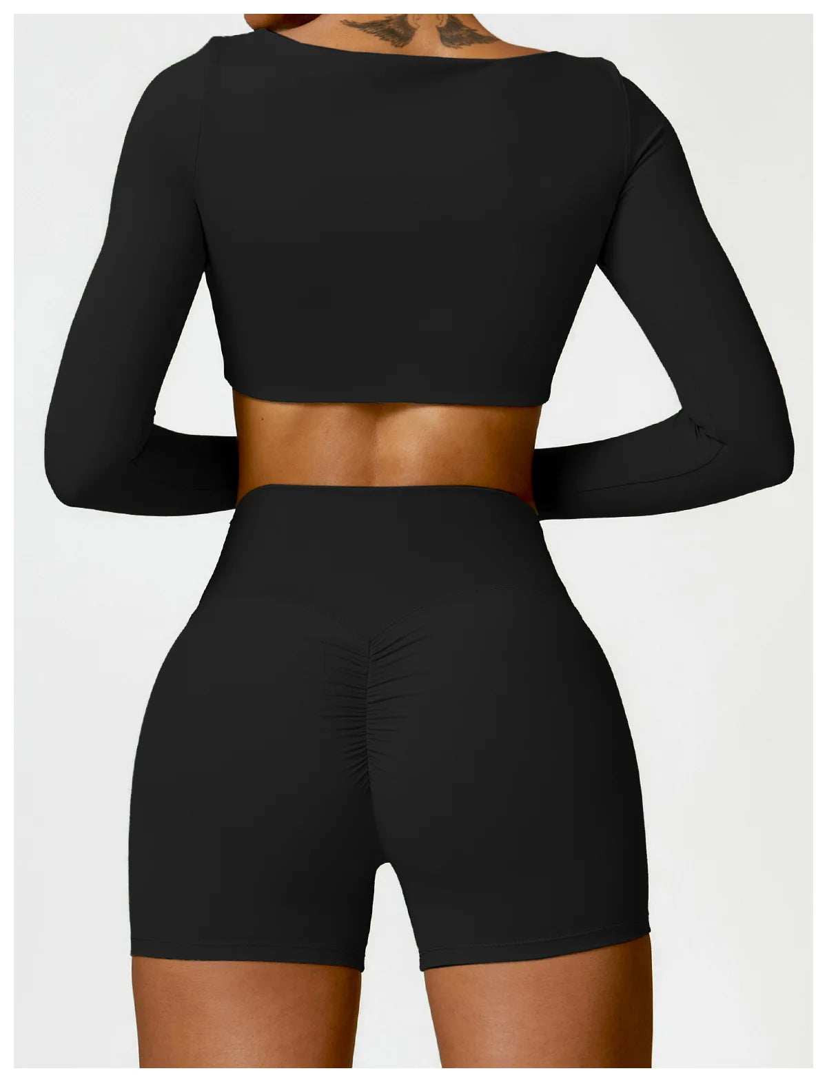 Women’s Quick-Dry Long Sleeve Sports Crop Top