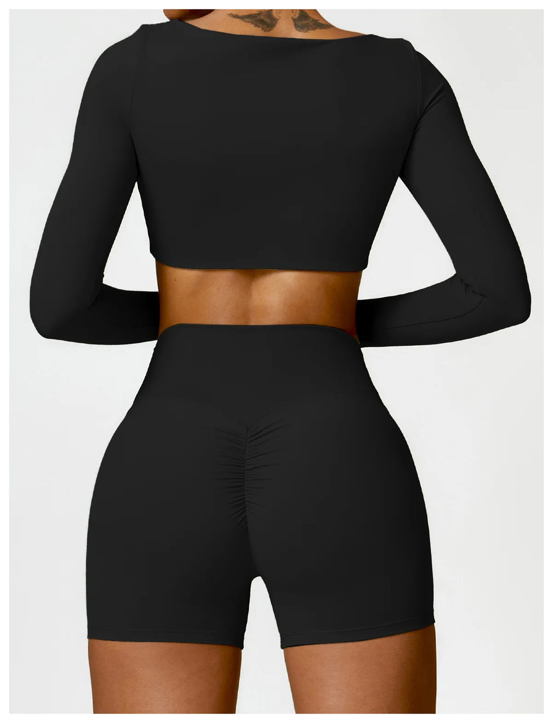 Women’s Quick-Dry Long Sleeve Sports Crop Top
