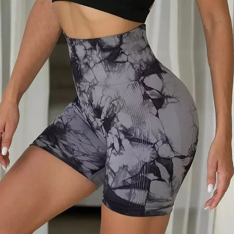 Women’s Tie-Dye Seamless Yoga Shorts