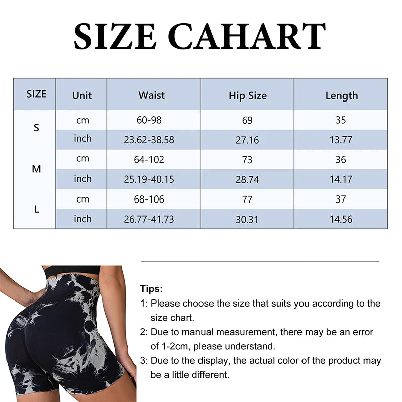 Women’s Tie-Dye Seamless Yoga Shorts