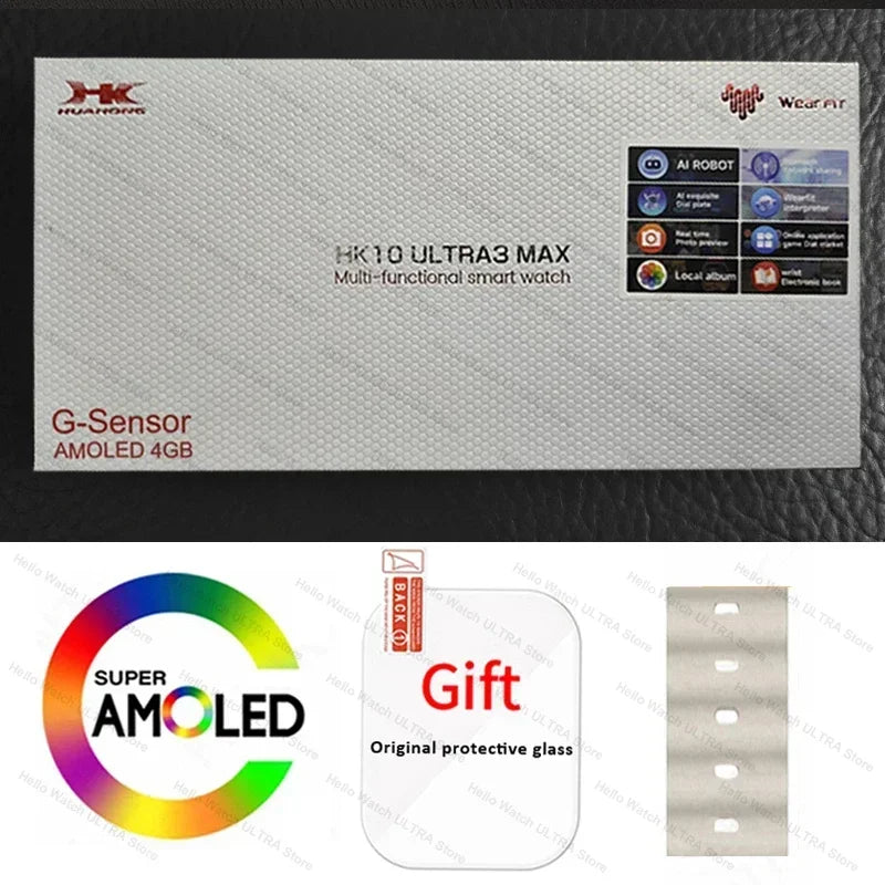 HK10 Ultra 3 Max Smartwatch 2025 – 49mm AMOLED