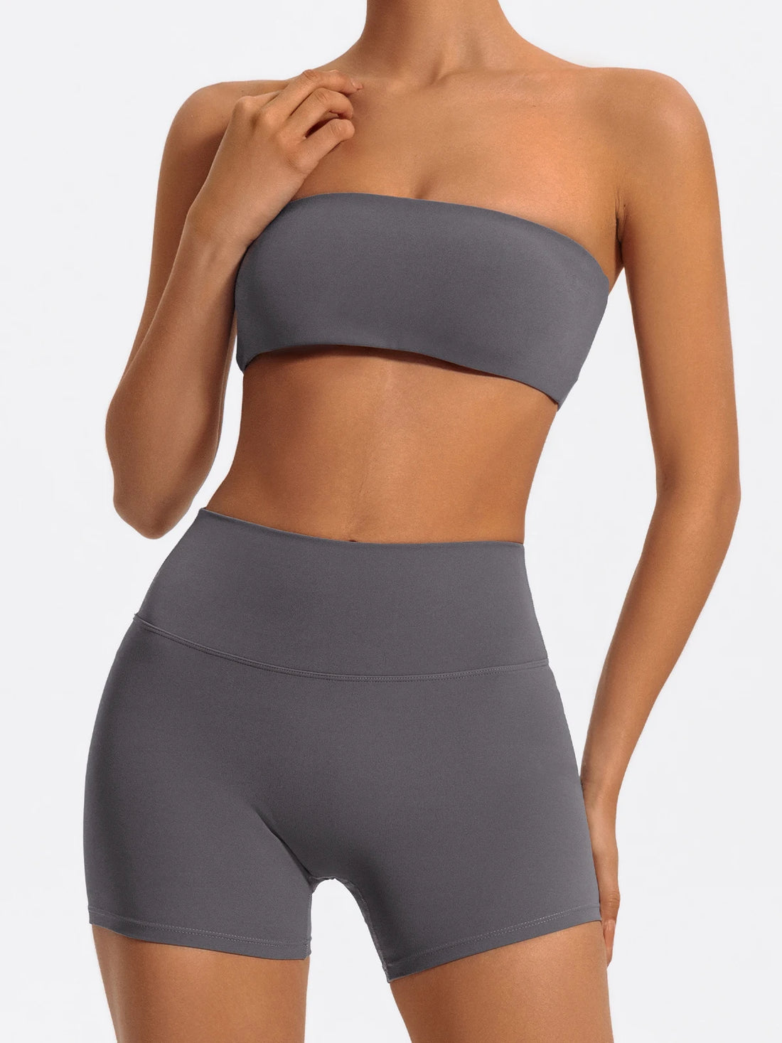 Women’s 2-Piece Strapless Fitness Set