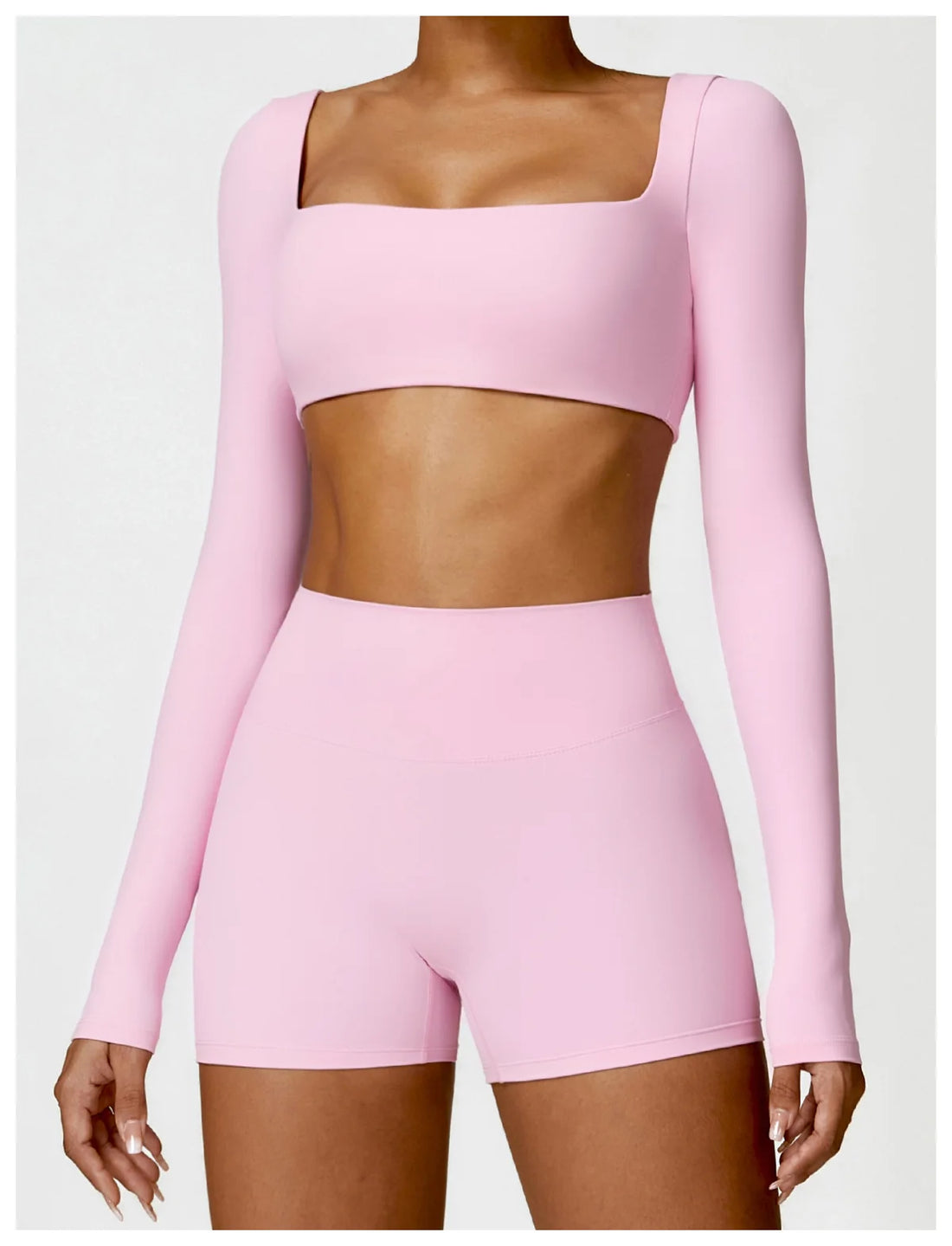Women’s Quick-Dry Long Sleeve Sports Crop Top