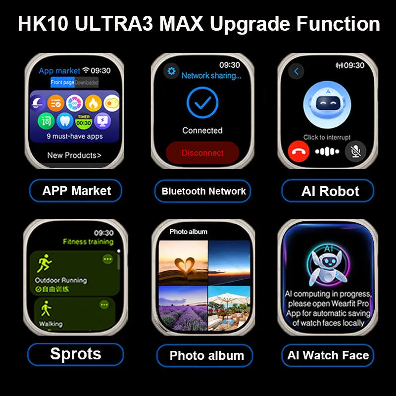 HK10 Ultra 3 Max Smartwatch 2025 – 49mm AMOLED