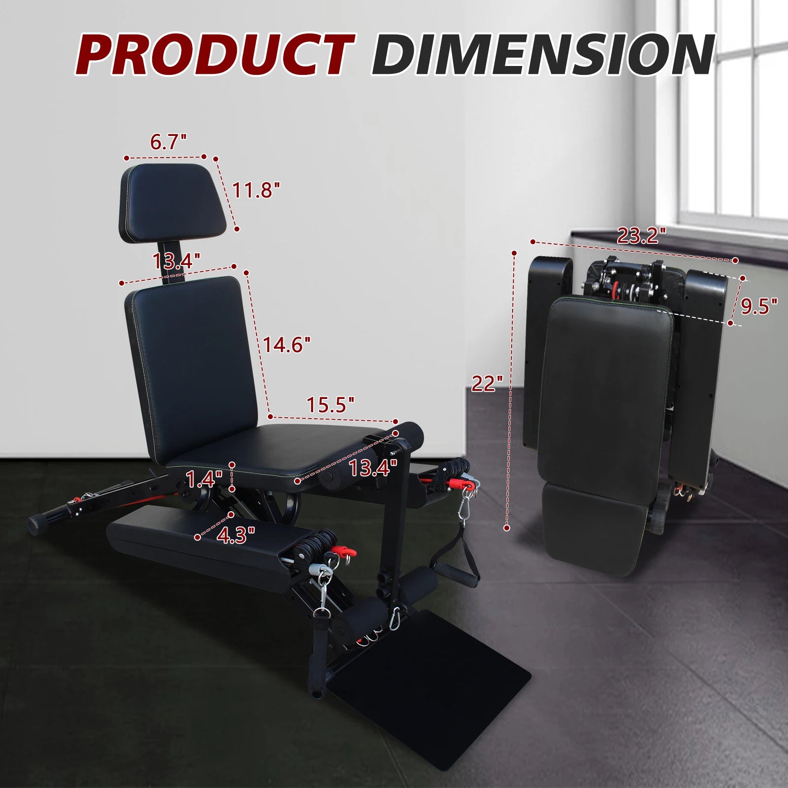 Adjustable Multifunctional Folding Weight Bench